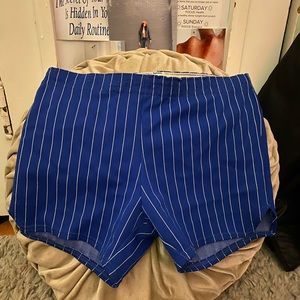 Blue shorts